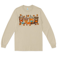 Mushroom Fall Coffee Drink Long Sleeve Tee - RacoonDesign