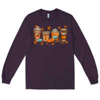 Plum Fall Coffee Drink Long Sleeve Tee - RacoonDesign