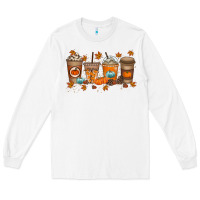 White Fall Coffee Drink Long Sleeve Tee - RacoonDesign