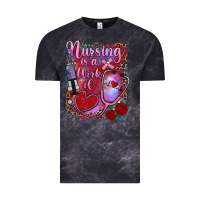 Cloud Black nursing is a work of heart Vintage Tee - RanaPortraitStore