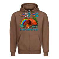 Chestnut camping is my happy  place Zipper Hoodie - AdoDesignShop