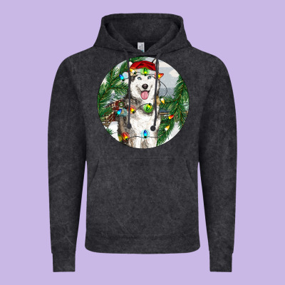 Husky And Farm Ornament Vintage Hoodie Designed By Ranaportraitstore