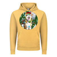 Vintage Mustard husky and farm ornament Vintage Hoodie - RanaPortraitStore