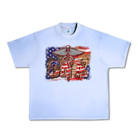 Grape Ice patriotic nurse certified nurse  assistant medilcal symbol  background Urban Heavy Tee - BarkalooDesign