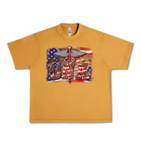 Peanut Butter patriotic nurse certified nurse  assistant medilcal symbol  background Urban Heavy Tee - BarkalooDesign