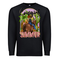 Black cowgirl summer Premium Sweatshirt - MaliasSmallBusiness