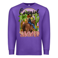 Purple cowgirl summer Premium Sweatshirt - MaliasSmallBusiness