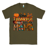 Army Green one thankful mama Classic Tee - RacoonDesign