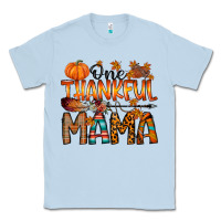 Dusty Blue one thankful mama Classic Tee - RacoonDesign