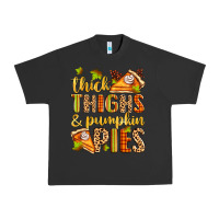 Pigment Black thick thighs and pumpkin pies Urban Heavy Tee - Zillion Design Studio