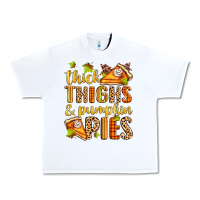 White thick thighs and pumpkin pies Urban Heavy Tee - Zillion Design Studio