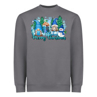 Storm merry christmas snowman gnomes Heavyweight Sweatshirt - Zillion Design Studio