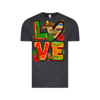 Vintage Black love mexico Vintage Tee - Zillion Design Studio