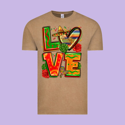 Love Mexico Vintage Tee Designed By Zillion Design Studio