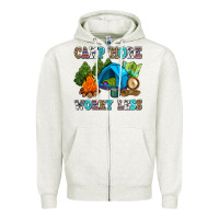 Oatmeal Heather camp more worry less Zipper Hoodie - AdoDesignShop