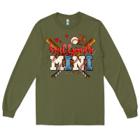 Army Green ballpark mini Long Sleeve Tee - AdoDesignShop