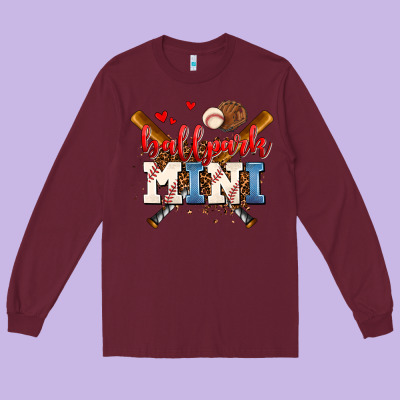 Ballpark Mini Long Sleeve Tee Designed By Adodesignshop