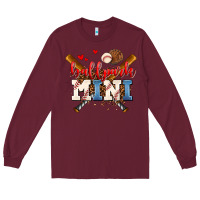 Burgundy ballpark mini Long Sleeve Tee - AdoDesignShop