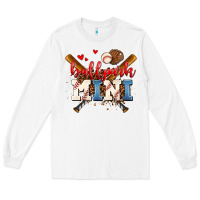 White ballpark mini Long Sleeve Tee - AdoDesignShop