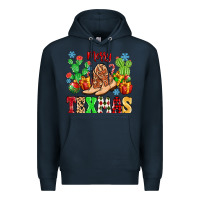 Navy Merry Texmas Premium Hoodie - MaliasSmallBusiness