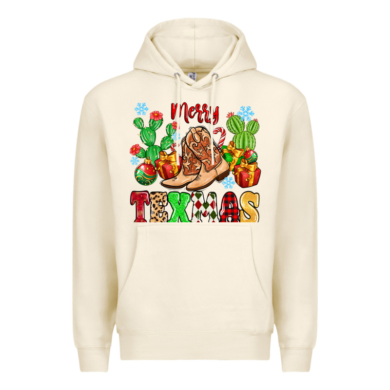 Merry Texmas Premium Hoodie by MaliasSmallBusiness | Teevron