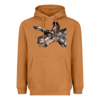 Meerkat Triceratops Horridus Face Heavyweight Hoodie - LillyAllenDesigns