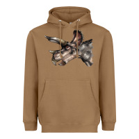 Toasted Coconut Triceratops Horridus Face Heavyweight Hoodie - LillyAllenDesigns
