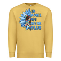 Antique Gold in april we wear blue Premium Sweatshirt - MaliasSmallBusiness