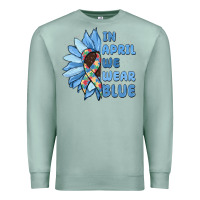 Seafoam in april we wear blue Premium Sweatshirt - MaliasSmallBusiness