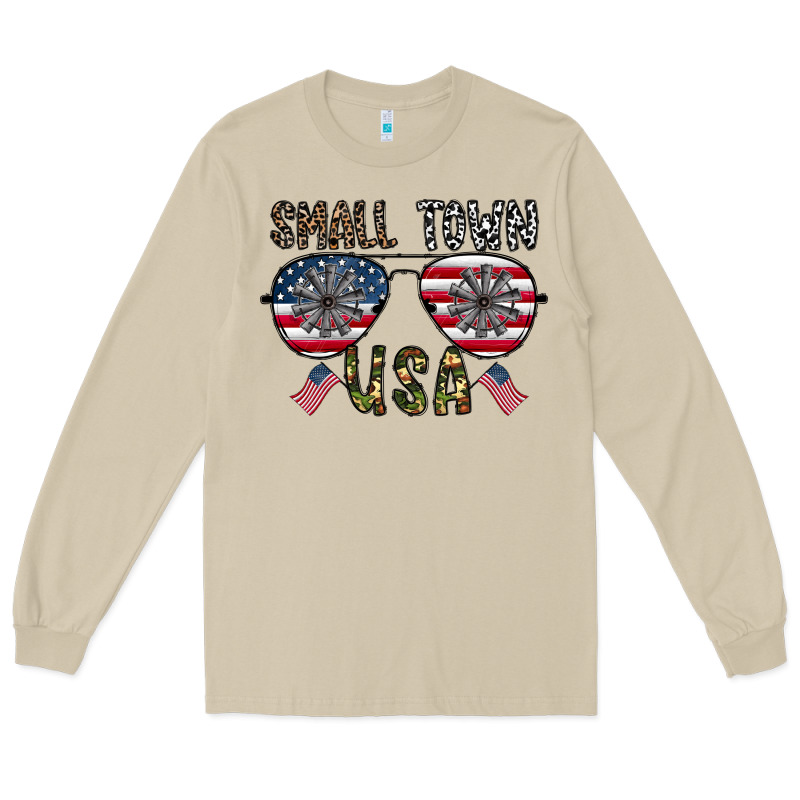 Small Town Usa Long Sleeve Tee by CowhideDigitalArt | Teevron