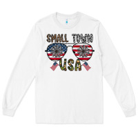 White small town usa Long Sleeve Tee - CowhideDigitalArt
