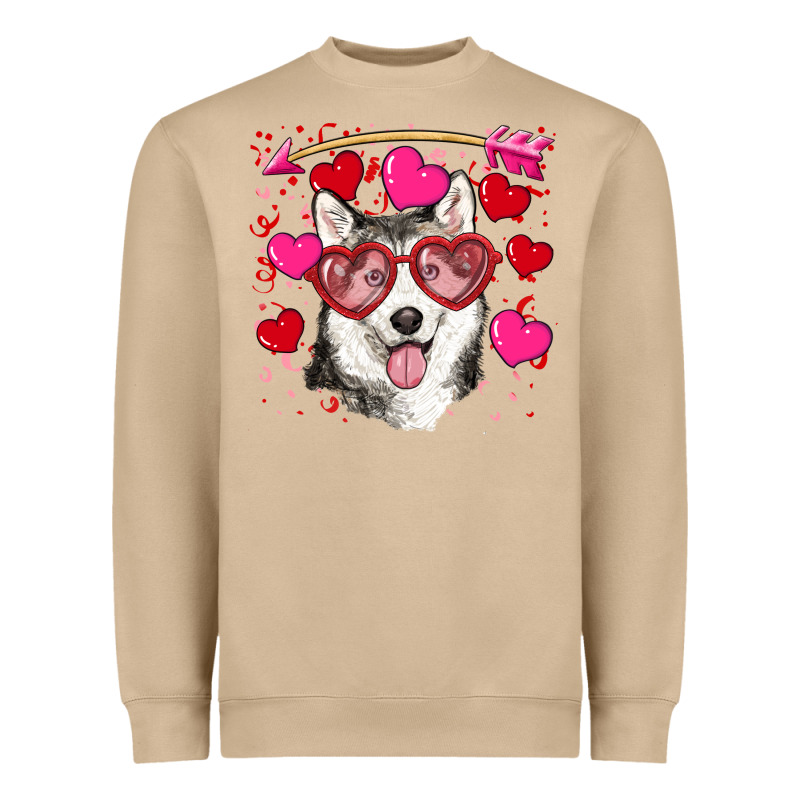 Valentine's Day Husky Heavyweight Sweatshirt by RanaPortraitStore | Teevron