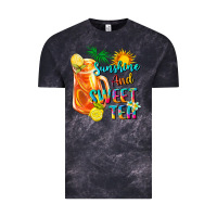 Cloud Black sunshine and sweet tea Vintage Tee - texasbilliewilder