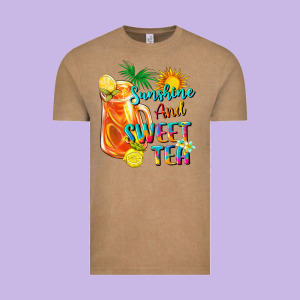 Sunshine And Sweet Tea Vintage Tee Designed By Texasbilliewilder