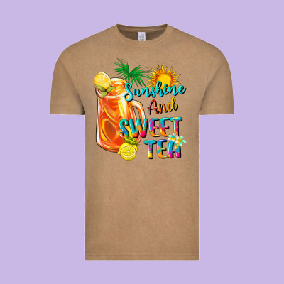 Sunshine And Sweet Tea Vintage Tee Designed By Texasbilliewilder