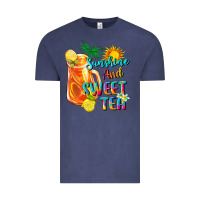 Vintage Denim sunshine and sweet tea Vintage Tee - texasbilliewilder