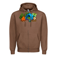 Chestnut camp in the woods Zipper Hoodie - AdoDesignShop
