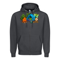 Smoke camp in the woods Zipper Hoodie - AdoDesignShop