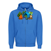 True Royal camp in the woods Zipper Hoodie - AdoDesignShop