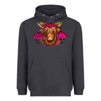 Smoke halloween highland cow horseshoe Heavyweight Hoodie - Jasminsmagicworld