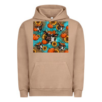 Pigment Burro autumn pumpkins holstein cow Urban Hoodie - Jasminsmagicworld