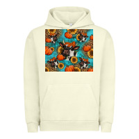 Pigment Pistachio autumn pumpkins holstein cow Urban Hoodie - Jasminsmagicworld