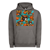 Pigment Tornado autumn pumpkins holstein cow Urban Hoodie - Jasminsmagicworld