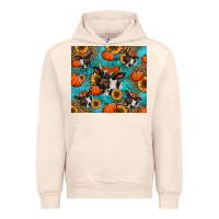 Sandshell autumn pumpkins holstein cow Urban Hoodie - Jasminsmagicworld