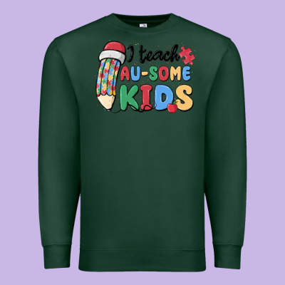 I Teac Au Some Kids Premium Sweatshirt Designed By Maliassmallbusiness