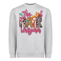 Heather Grey the hair whisperer Heavyweight Sweatshirt - texasbilliewilder