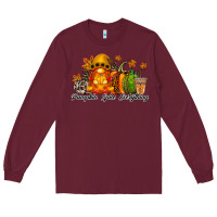 Burgundy Pumpkin Spice Everything Long Sleeve Tee - RacoonDesign