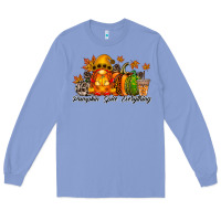 Colony Blue Pumpkin Spice Everything Long Sleeve Tee - RacoonDesign