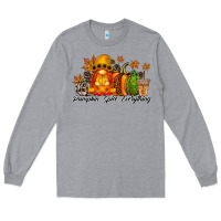 Heather Grey Pumpkin Spice Everything Long Sleeve Tee - RacoonDesign