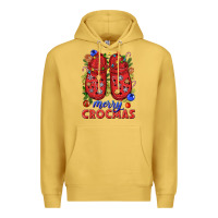 Antique Gold Merry crocmas Premium Hoodie - NancyCooperArtShop